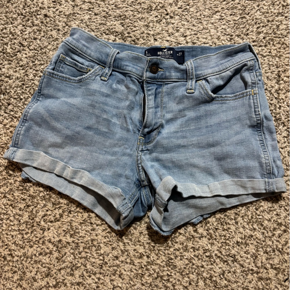 Hollister Light Blue Jean Shorts